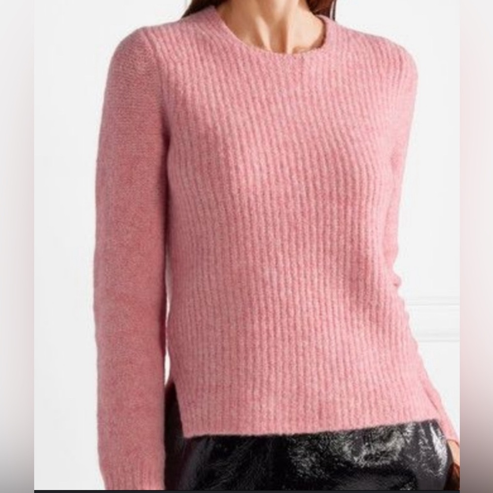 Rag & Bone Francie Extra Fine Merino Wool‎ Sweater Women's S Suede Elbow Patch✅